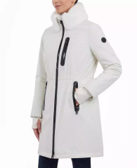 Женская удлиненная куртка Michael Kors 1159851599 (Молочный S)