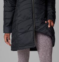 Женская удлиненная куртка Columbia с капюшоном 1159851988 (Черный S)