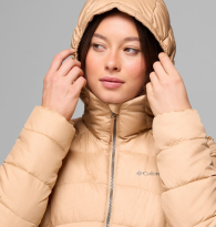 Женская длинная куртка Columbia с капюшоном 1159852949 (Бежевый M)