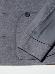 Жіноче коротке пальто Uniqlo 1159853416 (Сірий XL)