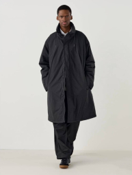 Довга куртка UNIQLO з капюшоном 1159855137 (Чорний XL)