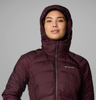 Женская удлиненная куртка Columbia с капюшоном 1159855873 (Бордовый M)