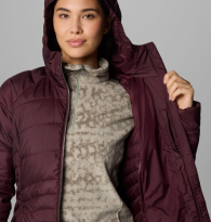 Женская удлиненная куртка Columbia с капюшоном 1159855873 (Бордовый M)