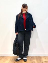 Женское короткое пальто Uniqlo 1159855893 (Синий L)