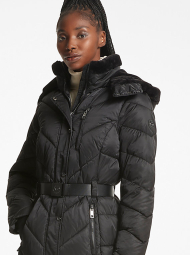 Женский стеганый пуховик Michael Kors 1159859208 (Черный S)