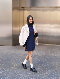 Жіноче коротке пальто Uniqlo 1159859368 (Молочний XXL)