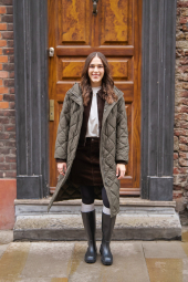 Длинная куртка PUFFERTECH UNIQLO 1159860431 (Зеленый S)