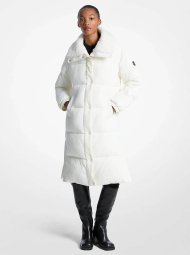 Женская стеганая куртка Michael Kors с меховым воротником 1159860813 (Белый L)