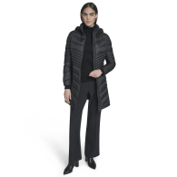 Удлинённая куртка Calvin Klein с капюшоном 1159861026 (Черный XS)