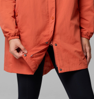Женская удлиненная куртка на флисе Columbia с капюшоном 1159902936 (Оранжевый XXL)