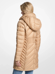 Женская стеганая куртка Michael Kors с двойной молнией 1163096738 (Бежевый XL)