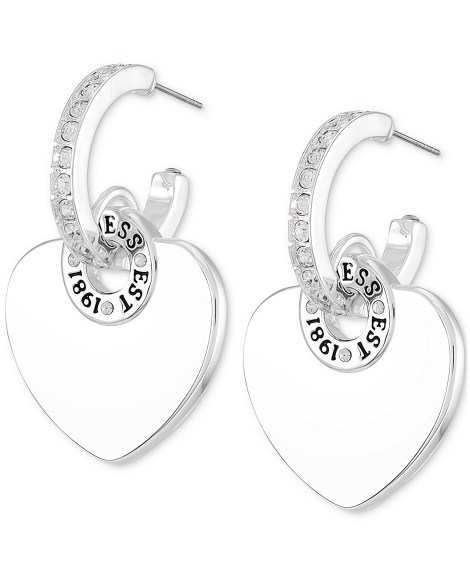 Серьги-кольца GUESS с подвеской 1159842853 (Серебристый One size)