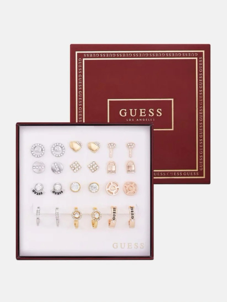 Набір сережок GUESS 12 пар 1159846475 (Золотий/Сріблястий One size)