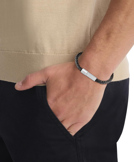 Кожаный браслет Calvin Klein 1159849027 (Черный One size)