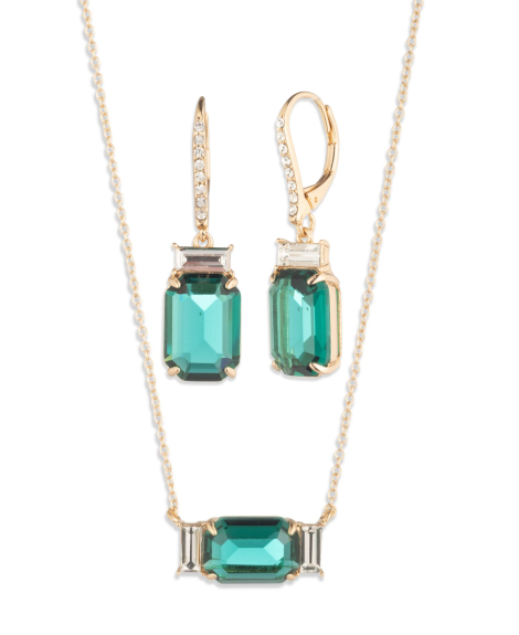 Набор украшений Lauren Ralph Lauren колье и сережки 1161963908 (Золотистый One size)