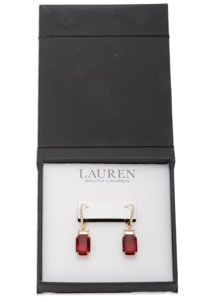 Сережки Lauren Ralph Lauren с камнями 1161966237 (Золотистый One size)