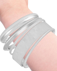 Набір браслетів GUESS 1159839650 (Сріблястий One size)