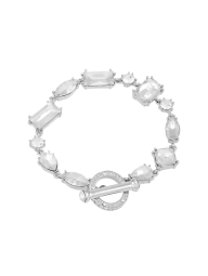 Женский браслет GUESS с камнями 1159840869 (Серебристый One size)