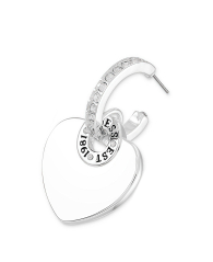 Серьги-кольца GUESS с подвеской 1159842853 (Серебристый One size)