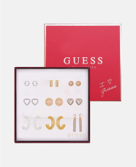 Набір сережок GUESS 9 пар 1159846492 (Золотий/Сріблястий One size)