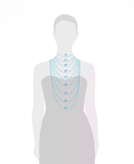 Двойное колье GUESS 1159847373 (Черный/Золотистый One size)