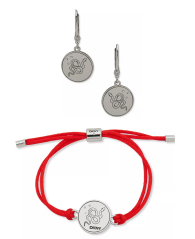 Набор украшений DKNY серьги и браслет 1159847377 (Серебристый One size)