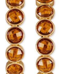 Серьги-кольца GUESS с камнями 1159848588 (Золотистый One size)