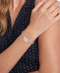 Женский браслет Tommy Hilfiger с подвеской 1159851473 (Серебристый One size)