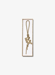 Брелок Michael Kors из натуральной кожи 1161432824 (Золотистый One size)