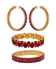 Набор украшений GUESS браслеты и серьги 1161964742 (Розовый One size)