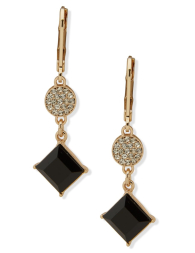 Сережки-підвіски Karl Lagerfeld Paris з камінням 1161967657 (Золотистий One size)