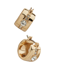 Серьги-кольца Karl Lagerfeld Paris сережки со стразами 1162588180 (Золотистый One size)