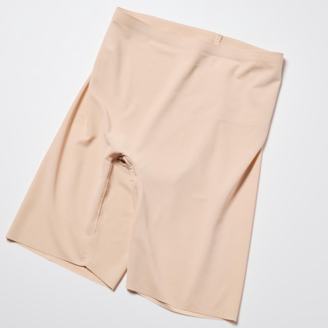 Безшовні трусики-шорти, що стягують, Uniqlo 1159842012 (Бежевий XXL)