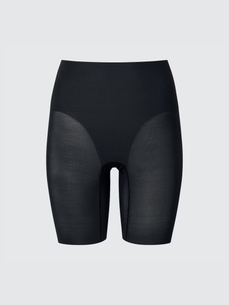 Безшовні трусики-шорти, що стягують, Uniqlo 1159842018 (Чорний XL)