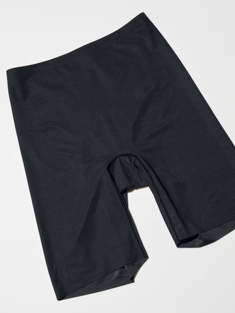 Бесшовные утягивающие трусики-шорты Uniqlo 1159842019 (Черный XXL)