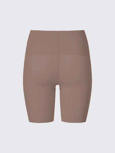 Бесшовные утягивающие трусики-шорты Uniqlo 1159842033 (Коричневый XS)