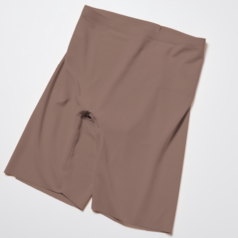 Бесшовные утягивающие трусики-шорты Uniqlo 1159842033 (Коричневый XS)