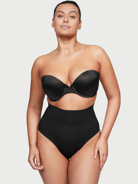 Утягивающие бесшовные трусики брифы Victoria's Secret 1159856091 (Черный S)