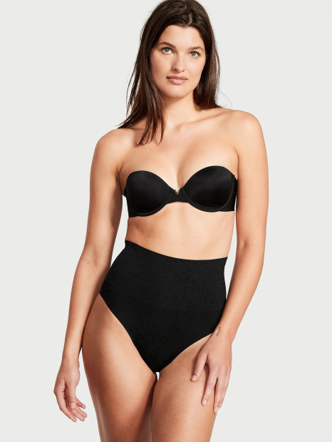 Утягивающие бесшовные трусики брифы Victoria's Secret 1159856091 (Черный S)