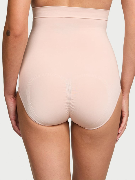 Утягивающие трусики брифы Victoria's Secret с высокой посадкой 1159857611 (Бежевый M)