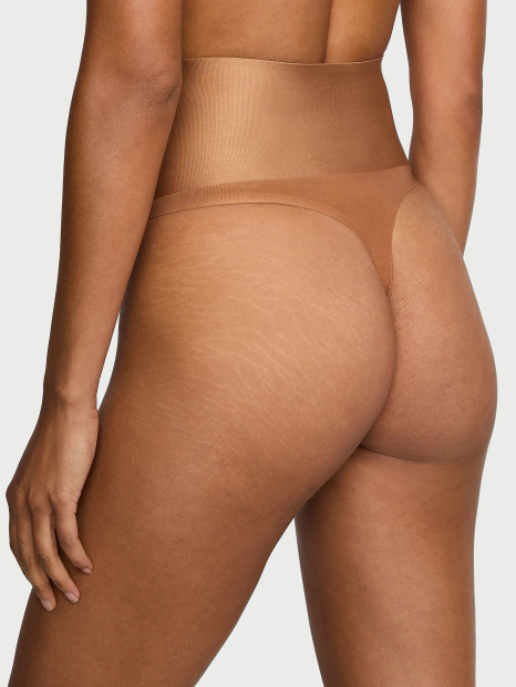 Утягивающие трусики тонг Victoria's Secret 1159861470 (Коричневый M)