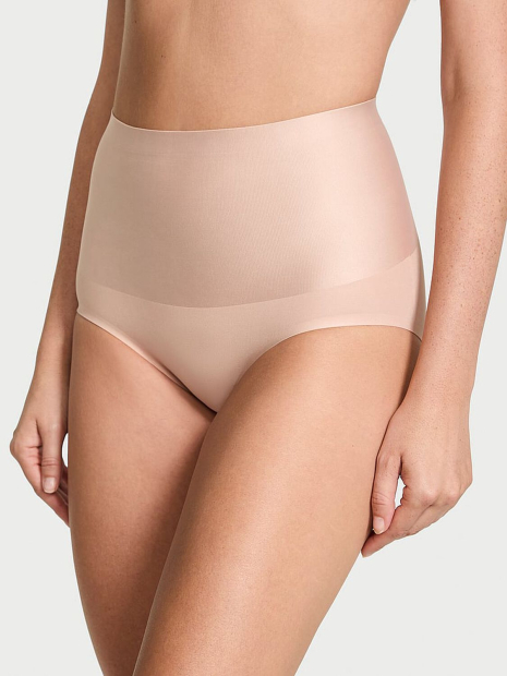 Брифи, що стягують безшовні трусики Victoria's Secret 1159864007 (Бежевий XXL)