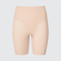 Безшовні трусики-шорти Uniqlo 1159842011 (Бежевий XL)