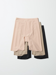 Безшовні трусики-шорти, що стягують, Uniqlo 1159842012 (Бежевий XXL)