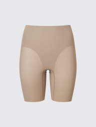 Бесшовные утягивающие трусики-шорты Uniqlo 1159842027 (Бежевый XS)