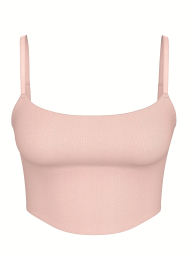 Утягивающий комплект белья Victoria's Secret топ и трусики тонг 1159862088 (Бежевый S)