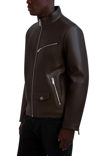 Мужская куртка Karl Lagerfeld Paris из искусственной кожи 1159839154 (Коричневый L)