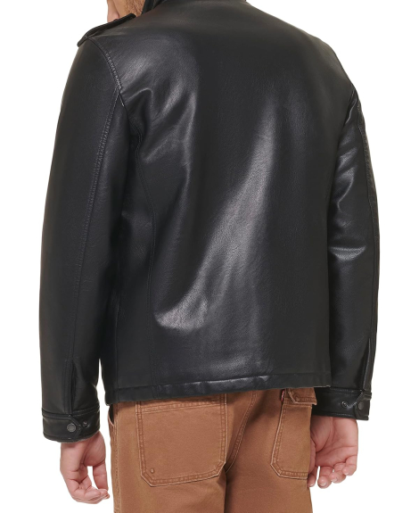 Мужская куртка Levi's из искусственной кожи 1159839817 (Черный XXL)