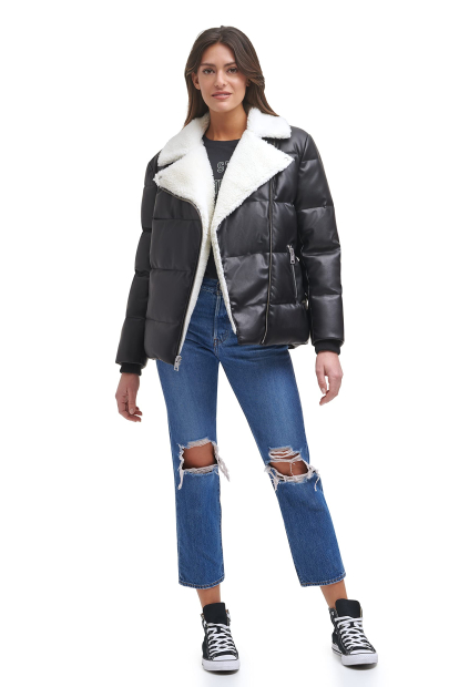 Женская куртка Levi's с экомехом 1159840851 (Черный XL)