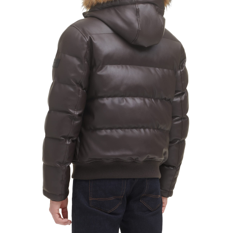 Мужская куртка из искусственной кожи Tommy Hilfiger 1159841817 (Коричневый S)
